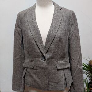 Talbots Women's Textured Wool Blend Blazer New